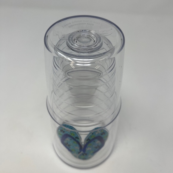 Tervis Sequins Flip Flops Made in USA Double Walled Insulated Tumbler, 24 oz - Picture 4 of 4